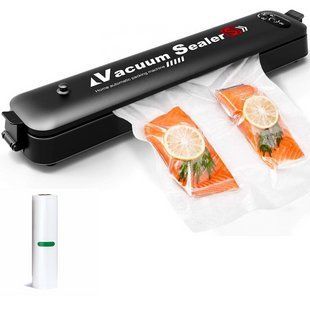 Домашний вакуумный упаковщик еды Vacuum Sealer, вакууматор для еды, вакуумная упаковка 1000035 фото